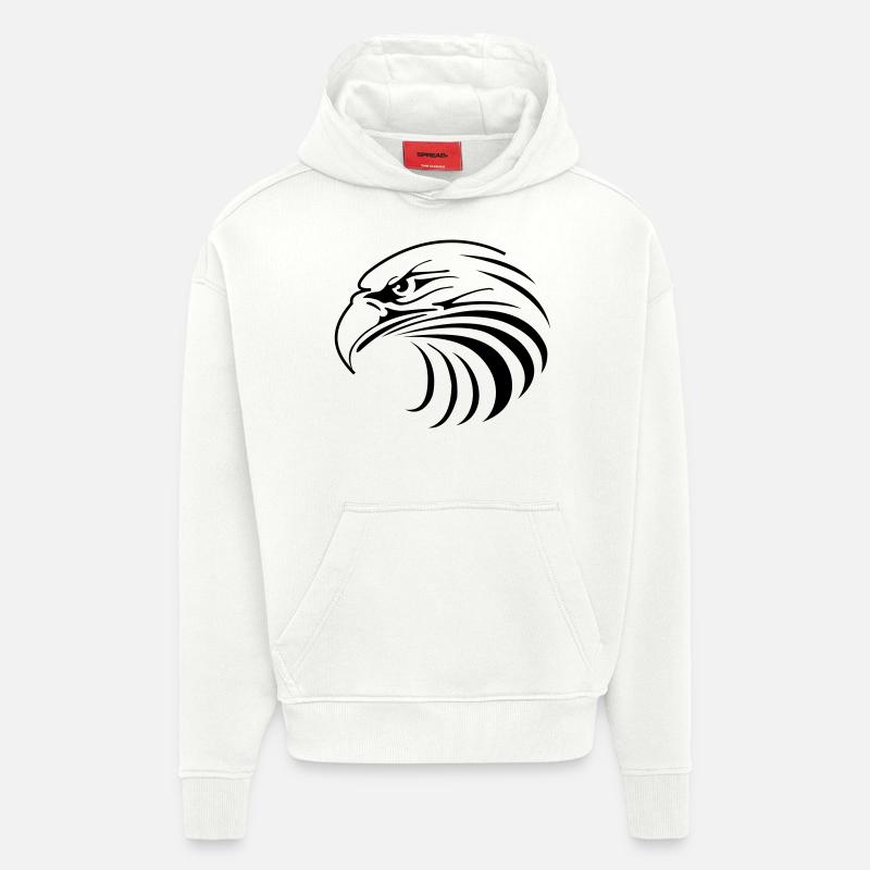 Adler/Eagle - Hoodie- made by SPREAD  - OFF WHITE