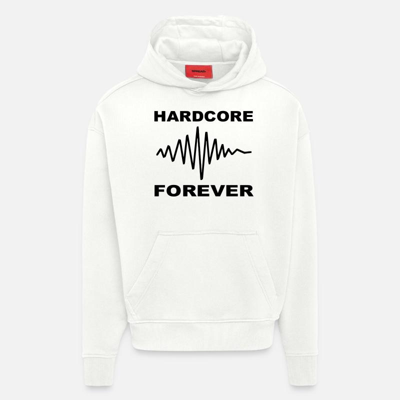Hardcore immer - Hoodie- made by SPREAD  - OFF WHITE