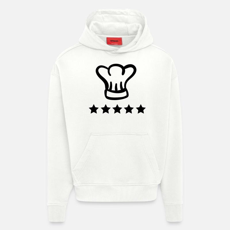 chefkoch_a___f1 - Sweat à capuche bio épais oversize fabriqué en UE - OFF WHITE