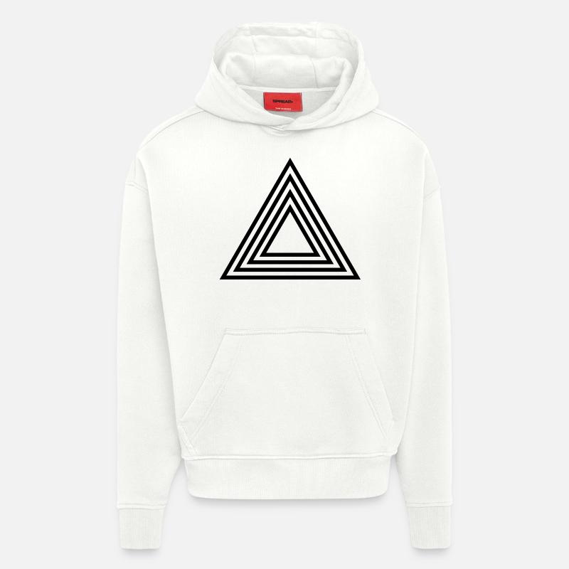 triangle_form - Hoodie- made by SPREAD  - OFF WHITE