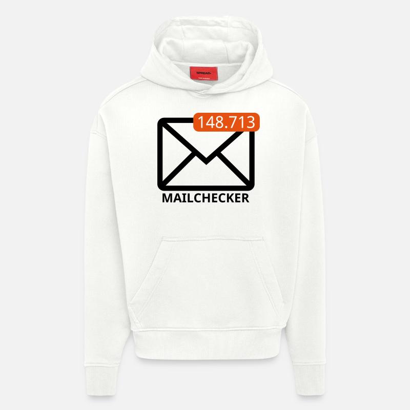 Mailchecker - Hoodie- made by SPREAD  - OFF WHITE