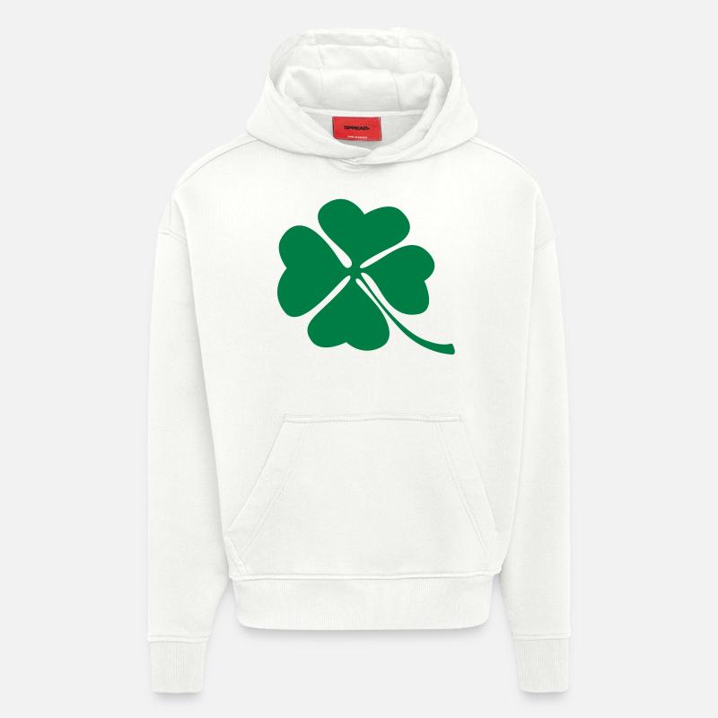 Kleeblatt - Hoodie- made by SPREAD  - OFF WHITE