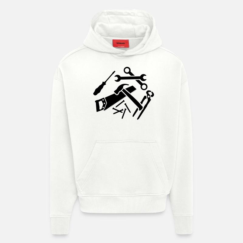Werkzeug - Hoodie- made by SPREAD - OFF WHITE