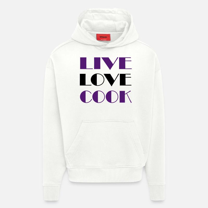 Leidenschaft beim kochen - Hoodie- made by SPREAD - OFF WHITE