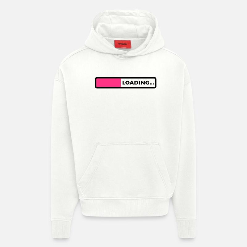loading laden computer warten ladebalken - Hoodie- made by SPREAD  - OFF WHITE