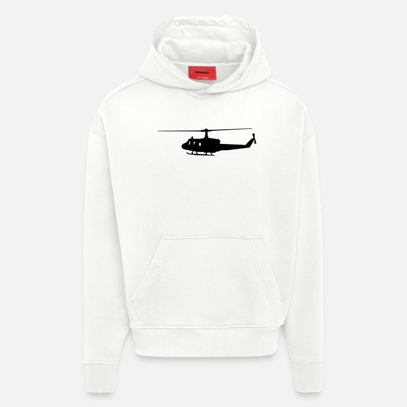 Hubschrauber - Hoodie- made by SPREAD  - OFF WHITE