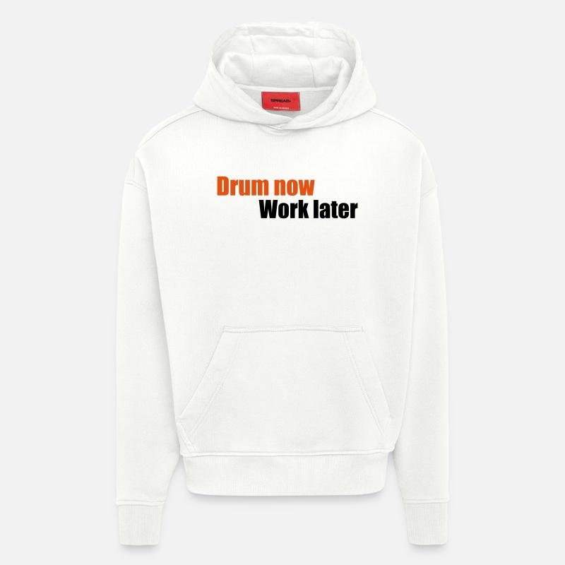 Schlagzeug - Hoodie- made by SPREAD  - OFF WHITE