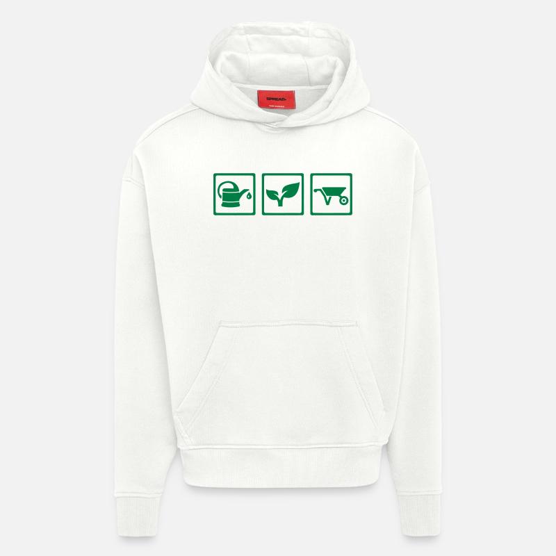 Gärtner - Hoodie- made by SPREAD  - OFF WHITE