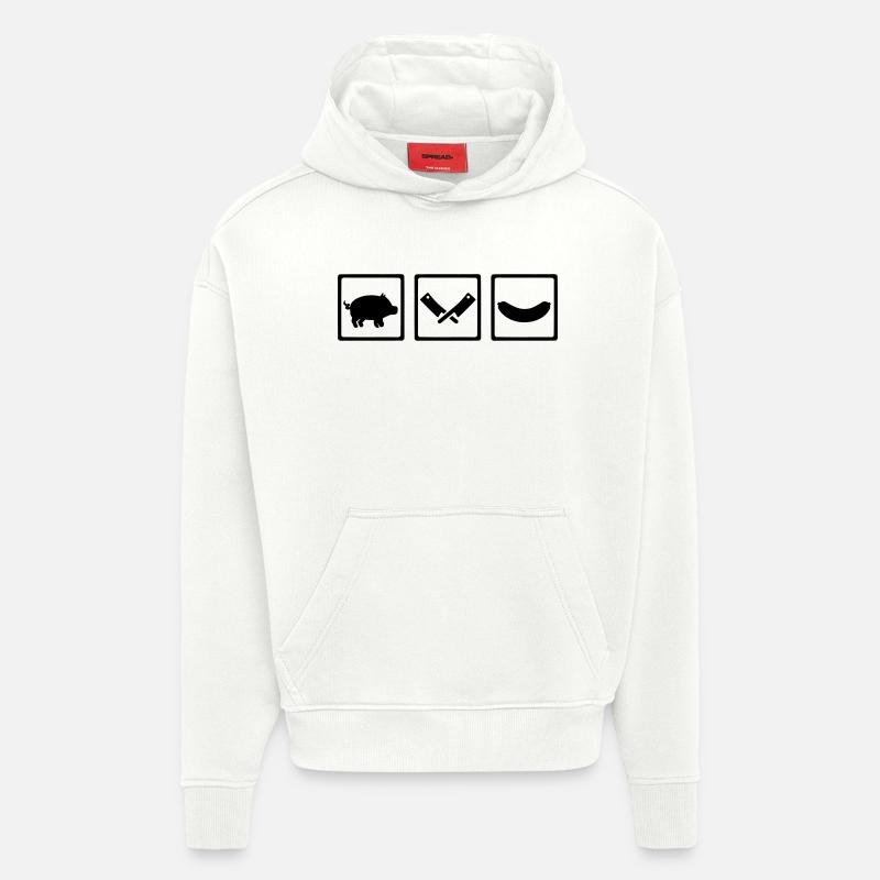 Fleischer - Hoodie- made by SPREAD  - OFF WHITE