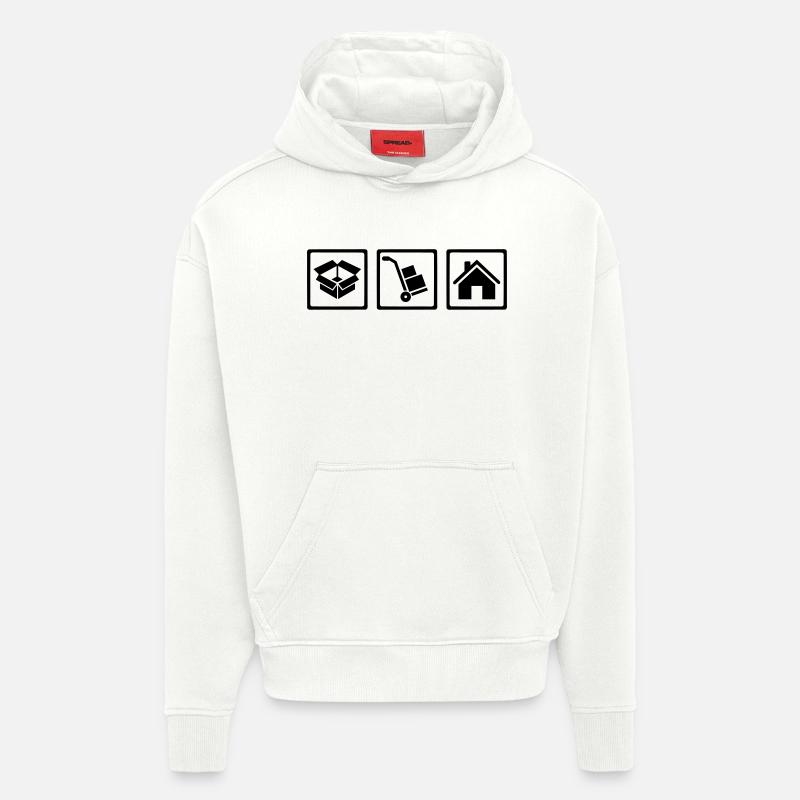 Umzug - Hoodie- made by SPREAD  - OFF WHITE