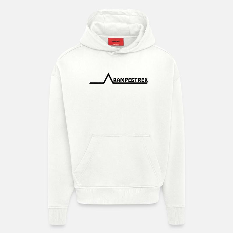Ligne de rampe - Sweat à capuche bio épais oversize fabriqué en UE - OFF WHITE