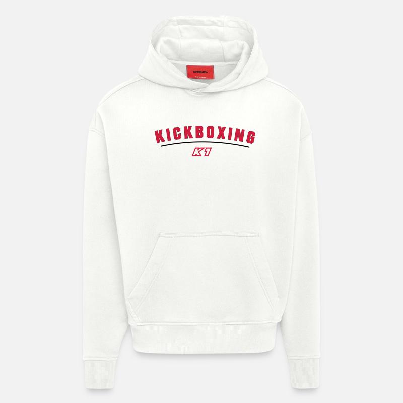 Kickboxing K1 - Hoodie- made by SPREAD  - OFF WHITE