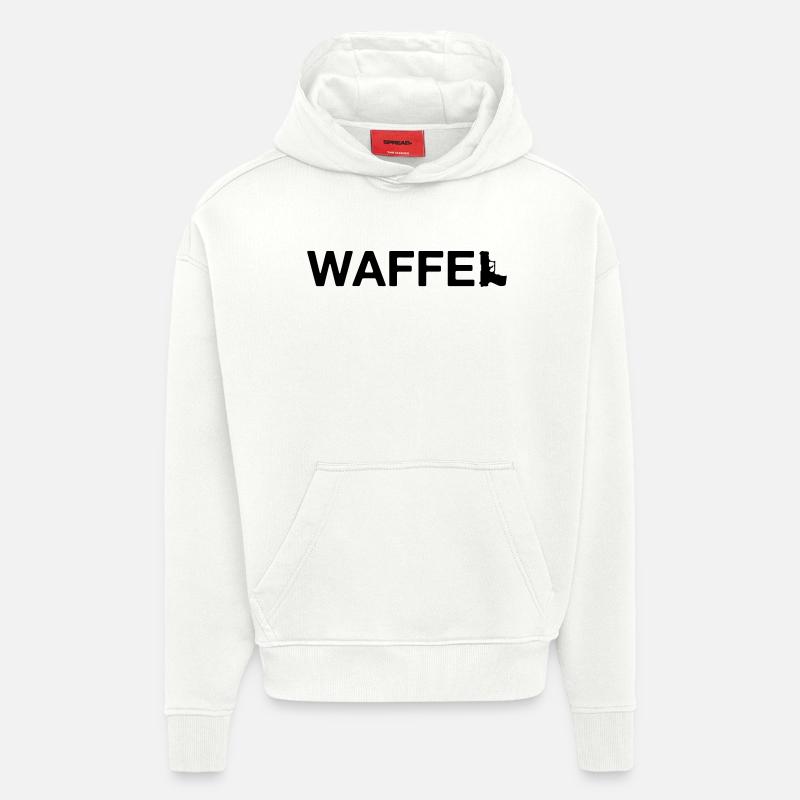 Waffel Waffe - Hoodie- made by SPREAD  - OFF WHITE