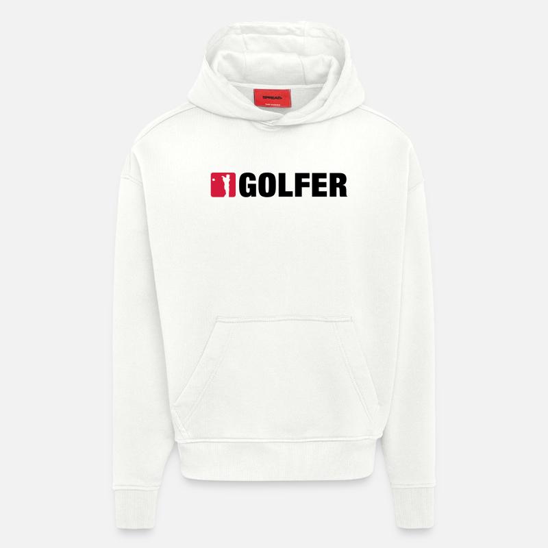 golf__2__f2 - Hoodie- made by SPREAD  - OFF WHITE