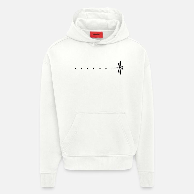 Passage libllule und Erstaunen - Hoodie- made by SPREAD  - OFF WHITE