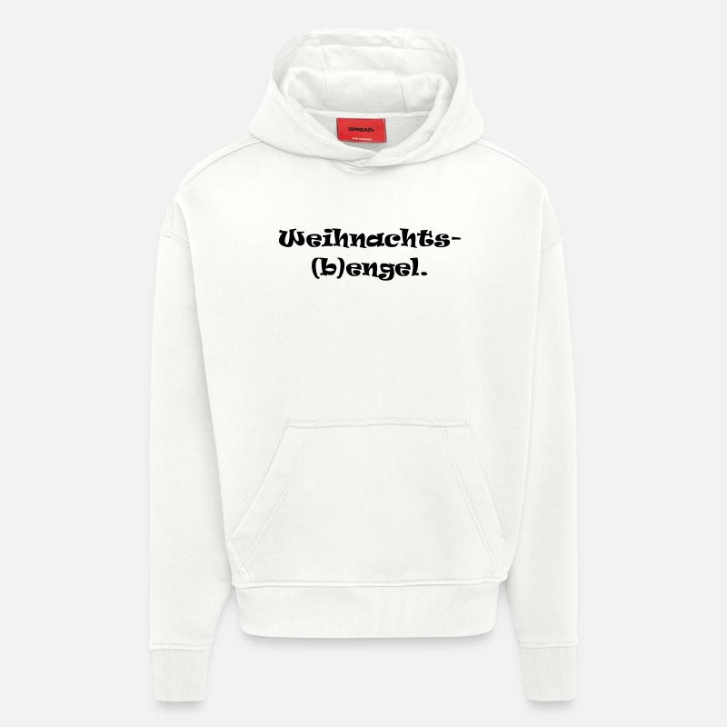 Weihnachts(b)engel Geschenk Idee - Hoodie- made by SPREAD  - OFF WHITE