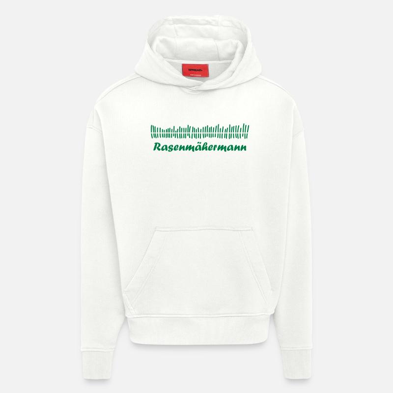 Rasenmähermann - Hoodie- made by SPREAD  - OFF WHITE