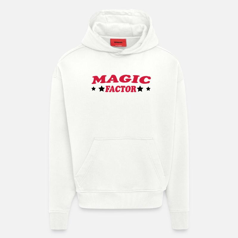 MAGIC FACTOR - Sweat à capuche bio épais oversize fabriqué en UE - OFF WHITE