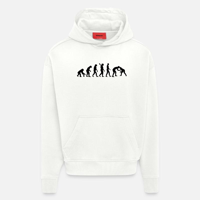 Evolution Ringen - Hoodie- made by SPREAD  - OFF WHITE