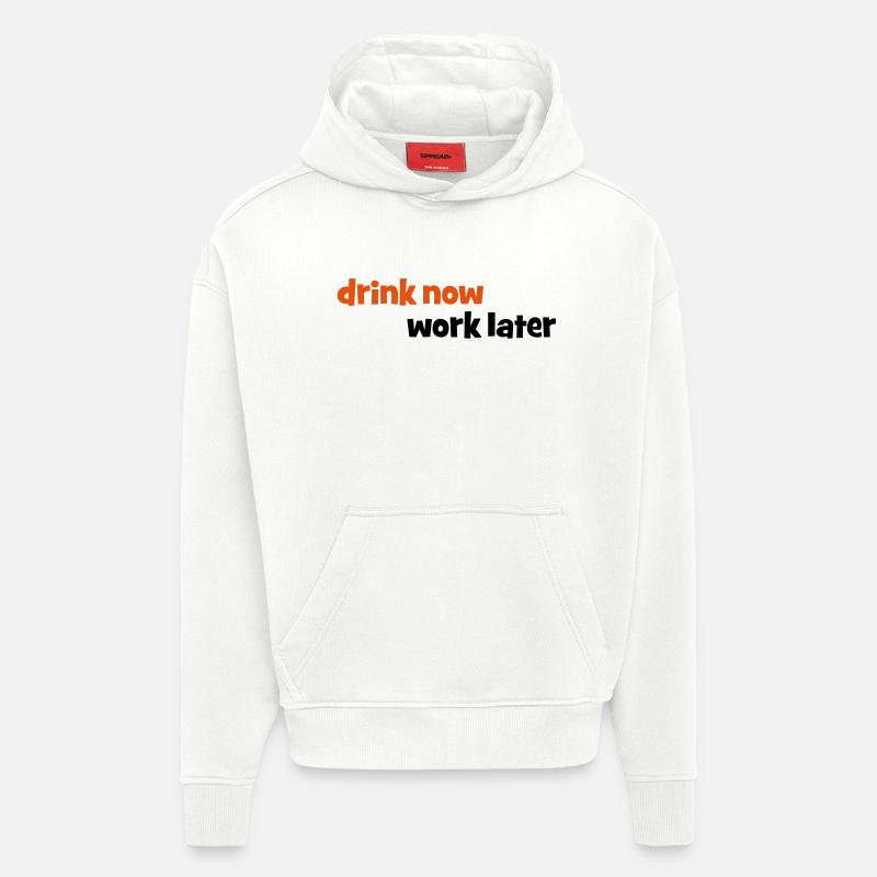 trinken - Hoodie- made by SPREAD  - OFF WHITE