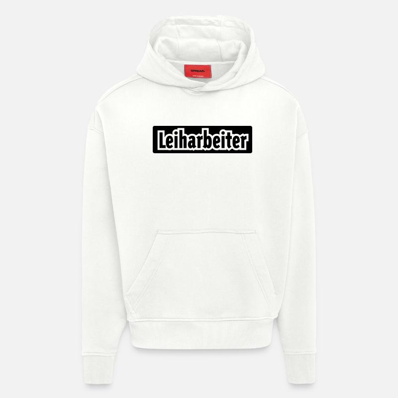 leiharbeiter - Hoodie- made by SPREAD  - OFF WHITE
