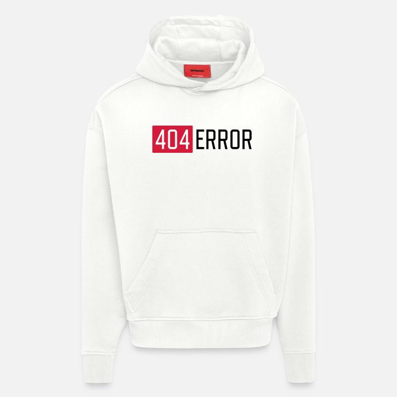 404 ERROR - Sweat à capuche bio épais oversize fabriqué en UE - OFF WHITE