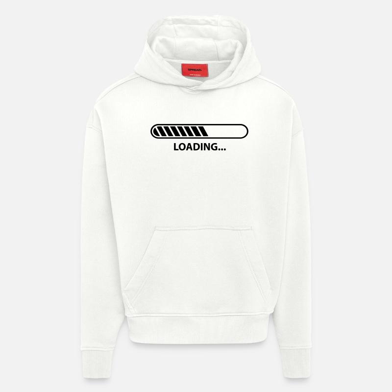 Loading Progress - Hoodie- made by SPREAD  - OFF WHITE
