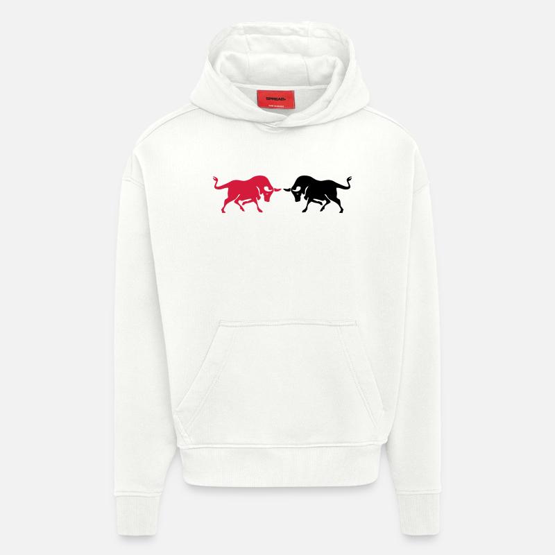 stiere - Sweat à capuche bio épais oversize fabriqué en UE - OFF WHITE
