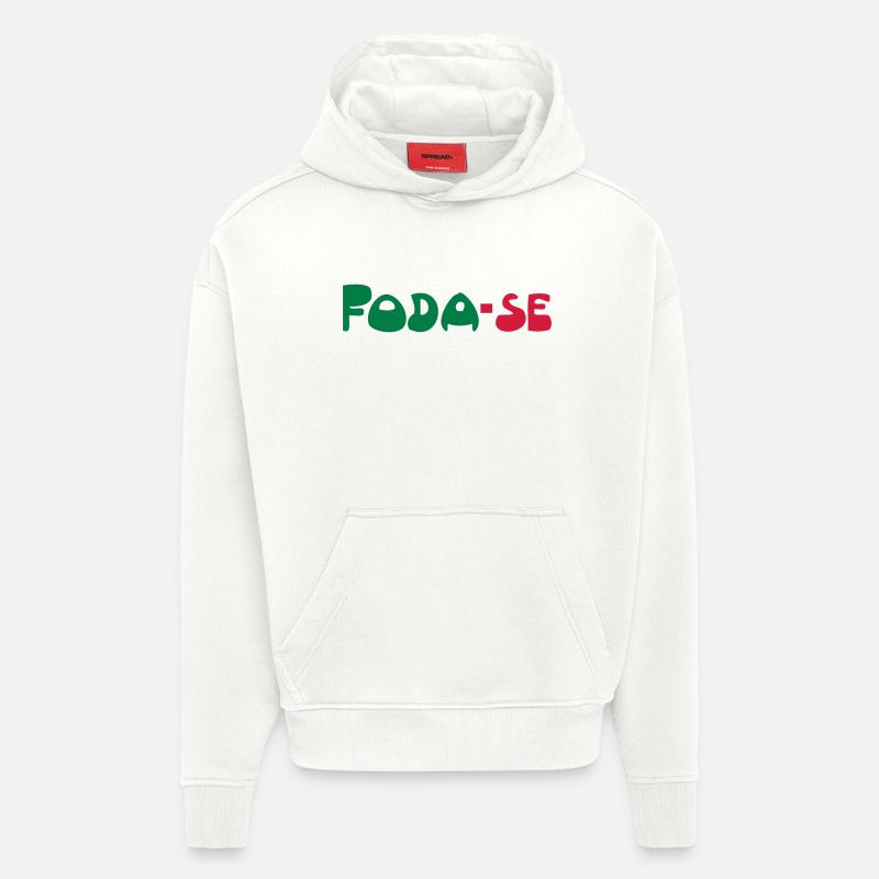 fodase - Sweat à capuche bio épais oversize fabriqué en UE - OFF WHITE