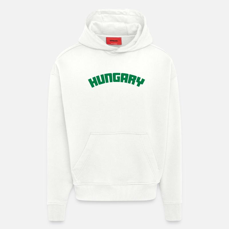 hungary - Hoodie- made by SPREAD  - OFF WHITE