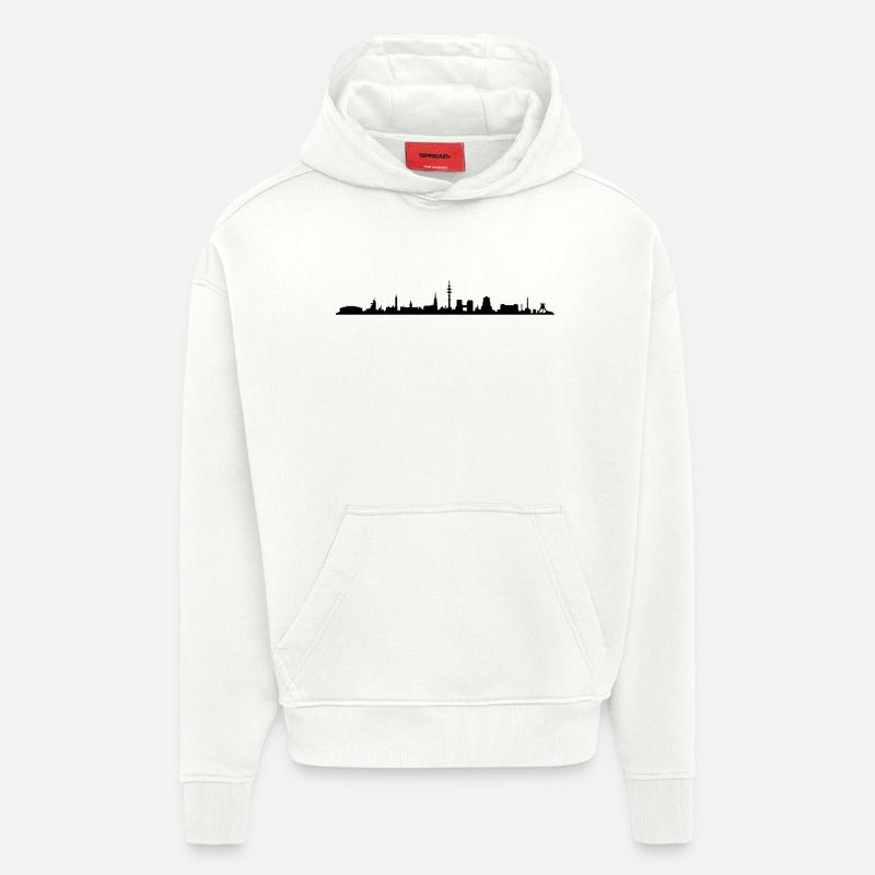 Skyline - Gelsenkirchen - Hoodie- made by SPREAD  - OFF WHITE