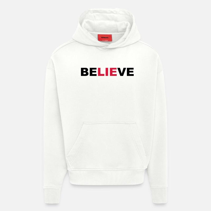 believe - Hoodie- made by SPREAD - OFF WHITE