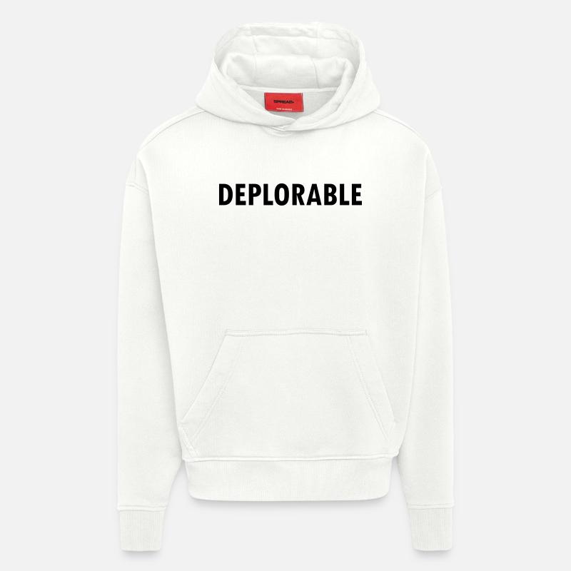 Deplorable - Hoodie- made by SPREAD - OFF WHITE