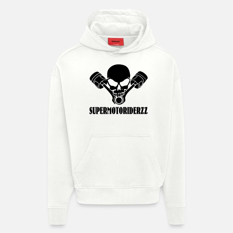 SupermotoRiderZz - Hoodie- made by SPREAD - OFF WHITE