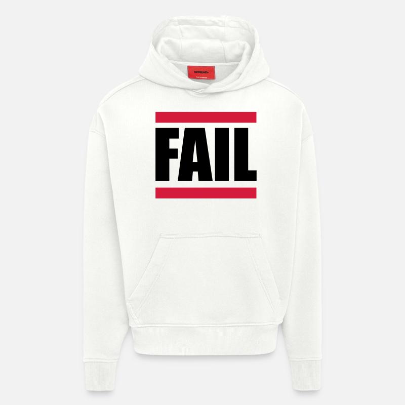 Fail - Sweat à capuche bio épais oversize fabriqué en UE - OFF WHITE