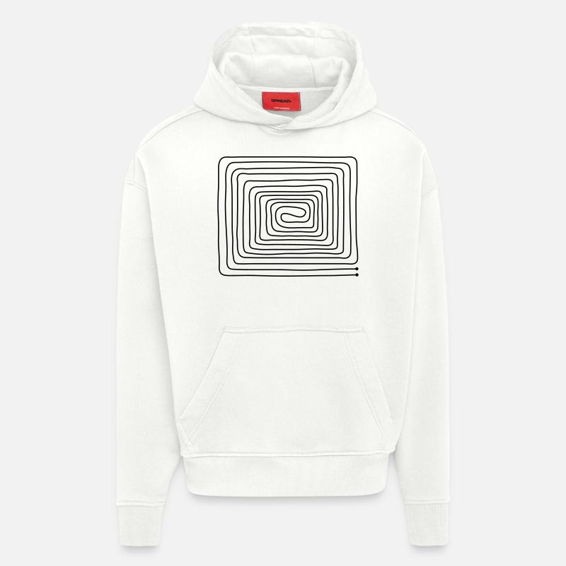 Chauffage _par_ le_ sol - Sweat à capuche bio épais oversize fabriqué en UE - OFF WHITE