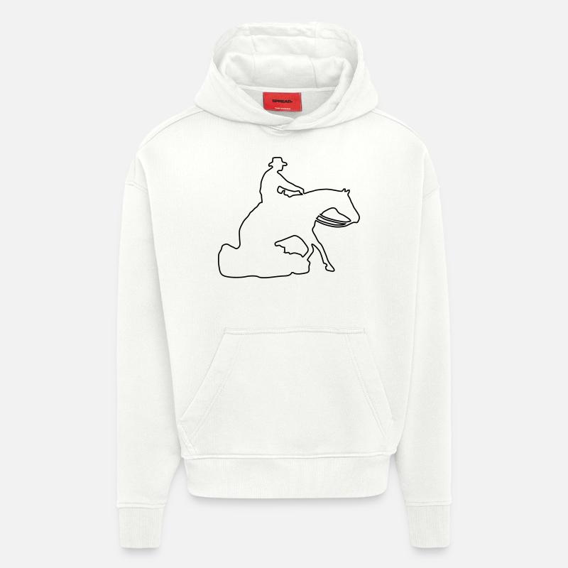 Sliding Stop Silhoutte Rand - Hoodie- made by SPREAD  - OFF WHITE