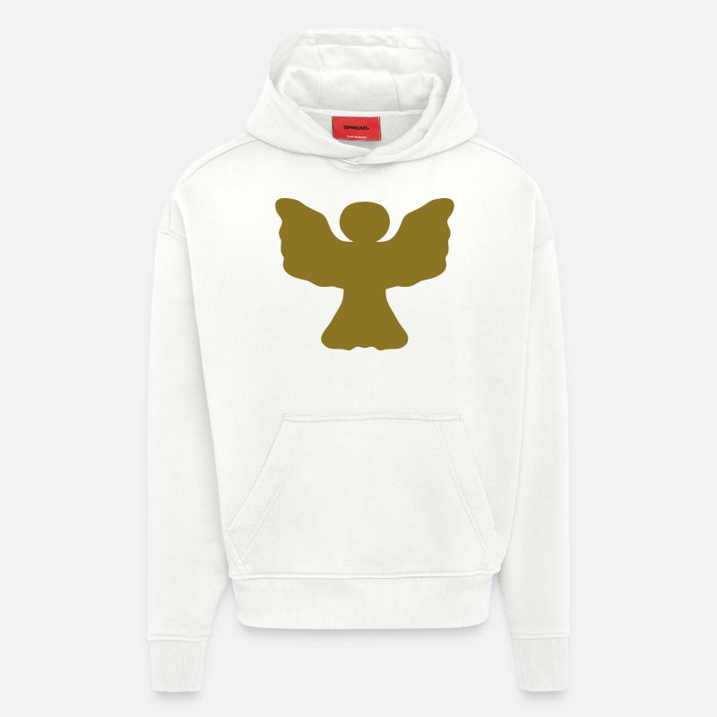 Engel - vollflächig - Hoodie- made by SPREAD - OFF WHITE