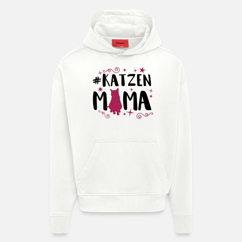 katzen mama - Hoodie- made by SPREAD  - OFF WHITE