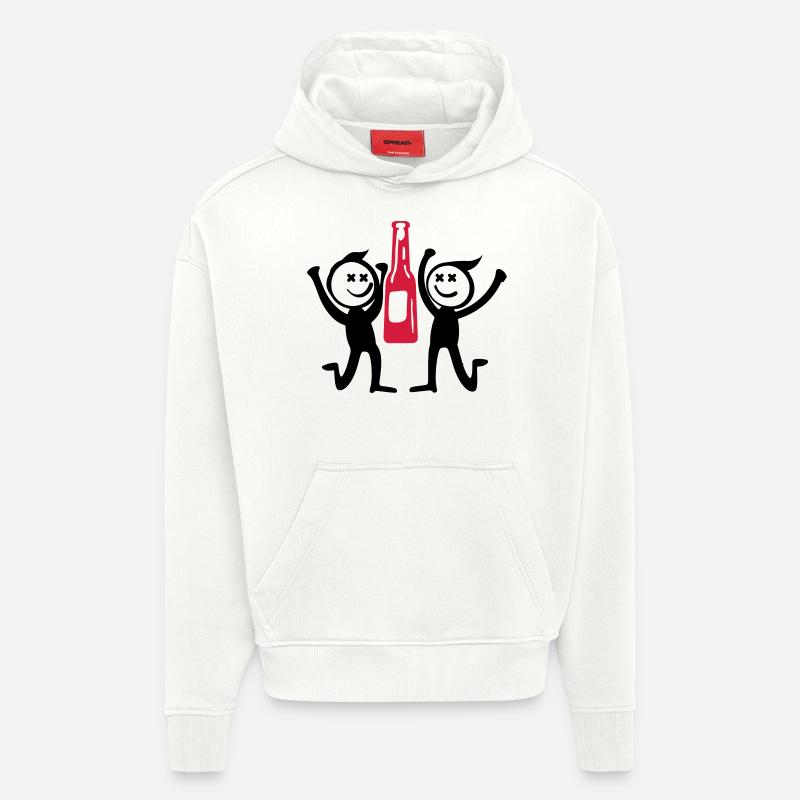 Junggesellenabschied Team Strichmännchen - Hoodie- made by SPREAD  - OFF WHITE