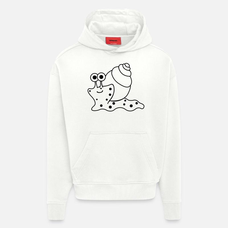 schnecke funny - Hoodie- made by SPREAD  - OFF WHITE
