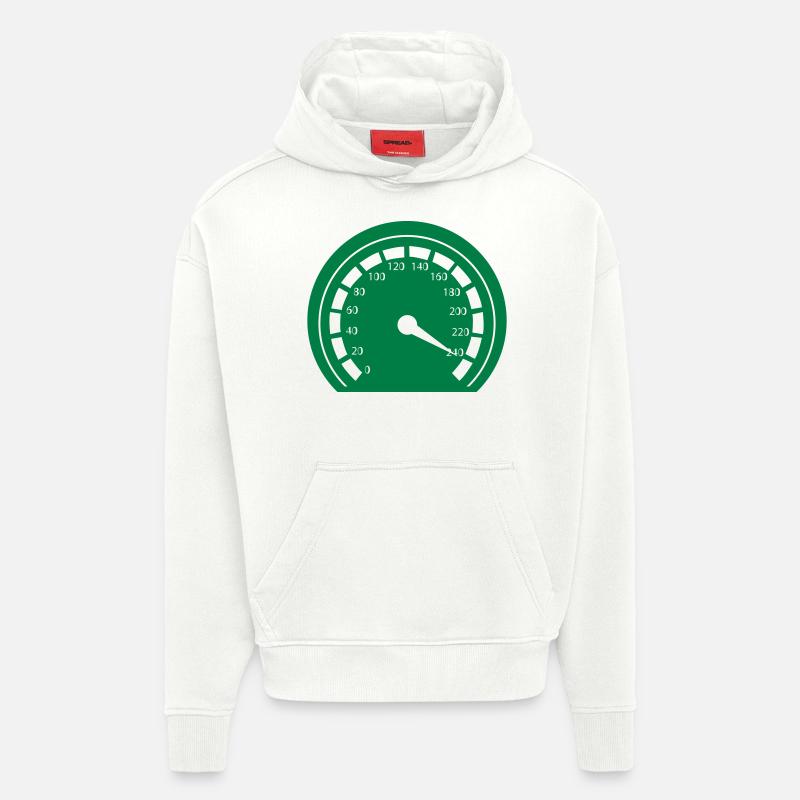 tacho racing - Hoodie- made by SPREAD  - OFF WHITE