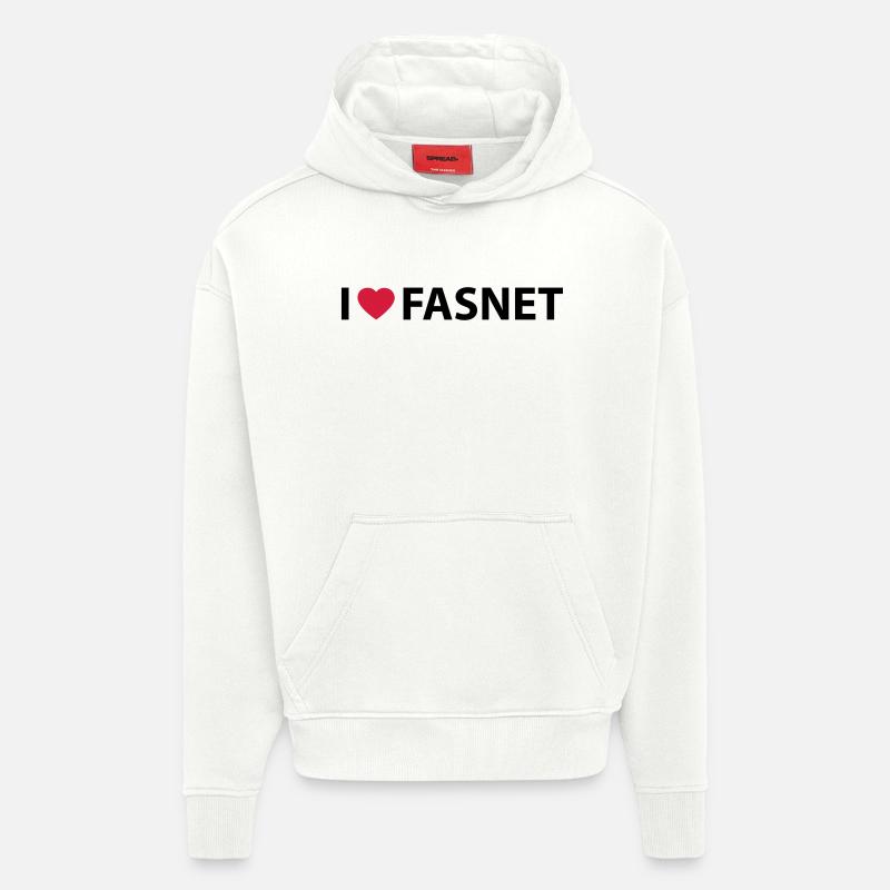 fasnet - Sweat à capuche bio épais oversize fabriqué en UE - OFF WHITE
