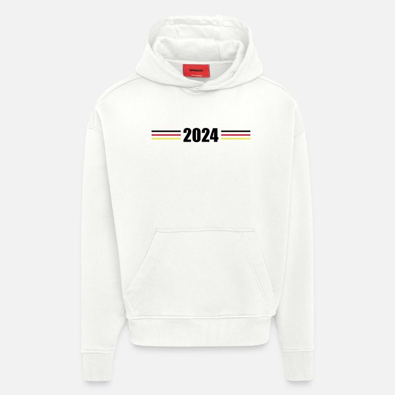 2024 Germany Flag - Hoodie- made by SPREAD - OFF WHITE