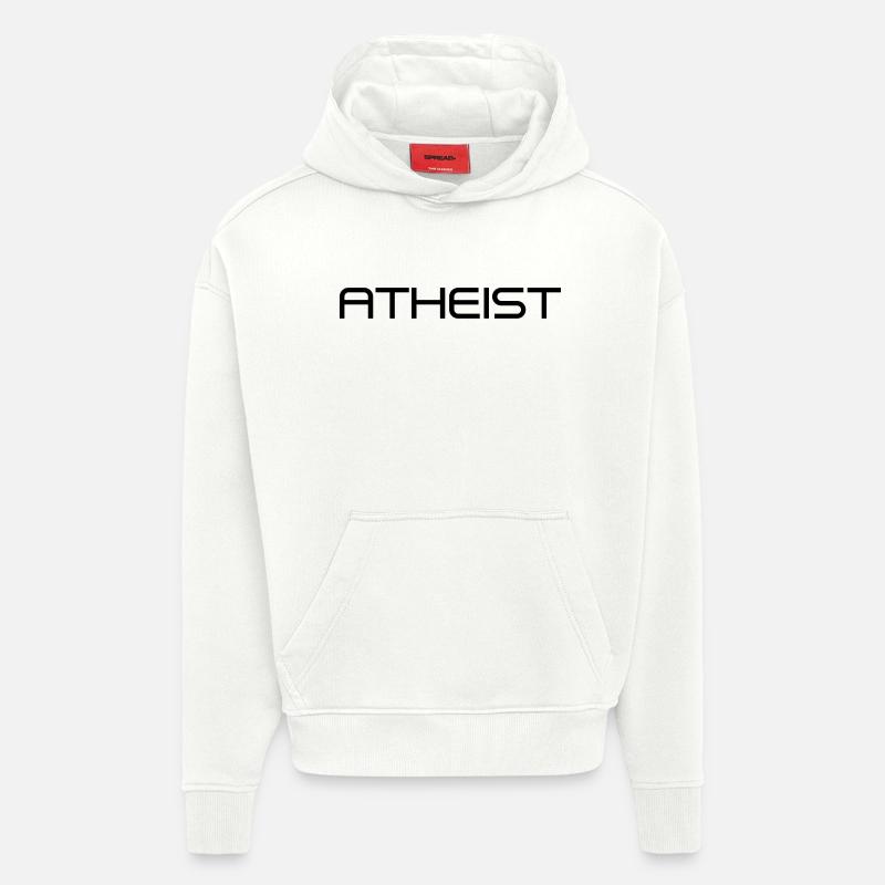 Atheist - Sweat à capuche bio épais oversize fabriqué en UE - OFF WHITE