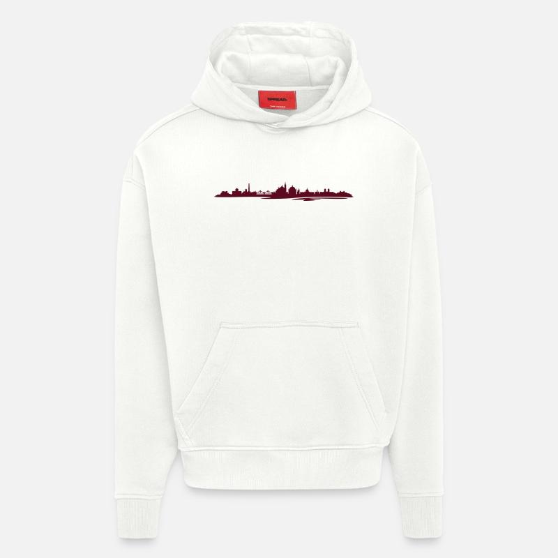 Skyline - Potsdam - Hoodie- made by SPREAD  - OFF WHITE