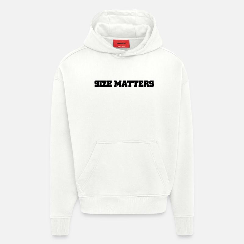 sujets de taille - Sweat à capuche bio épais oversize fabriqué en UE - OFF WHITE