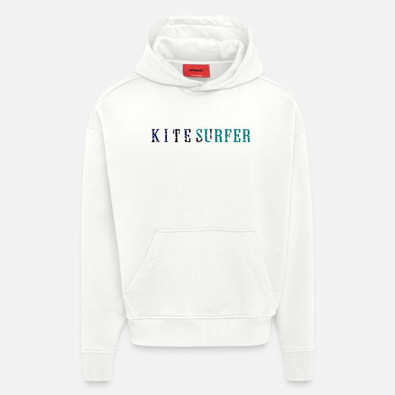 kitesurfer_vec_3 fr - Sweat à capuche bio épais oversize fabriqué en UE - OFF WHITE