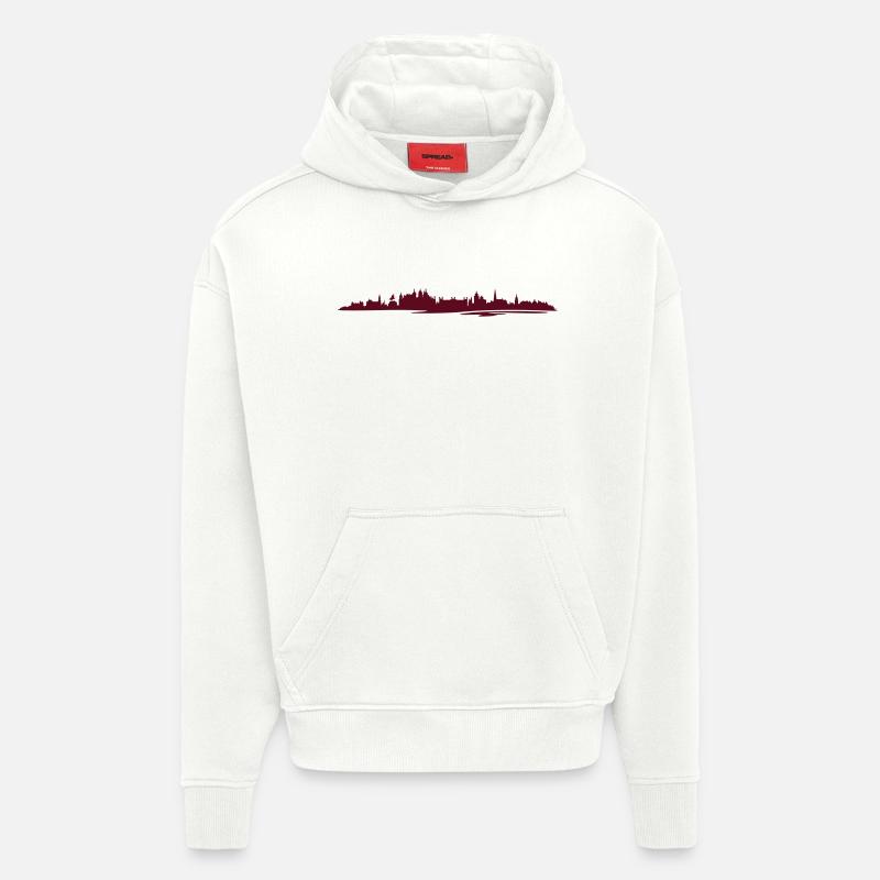 Skyline - Schwerin - Hoodie- made by SPREAD  - OFF WHITE