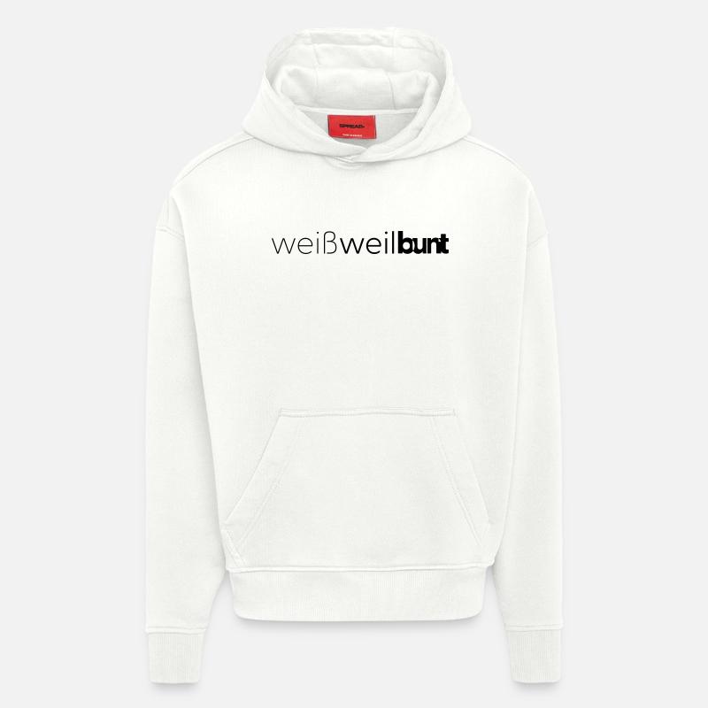 Couleur préférée : Blanc - Sweat à capuche bio épais oversize fabriqué en UE - OFF WHITE